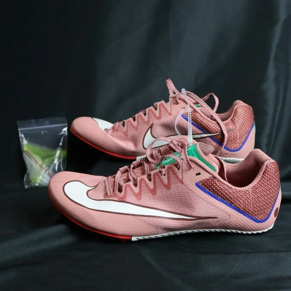 Nike Rival Sprint HQ2061-600 Red Stardust Armory Pack Track Spikes Mens Sz 10 - Picture 1 of 9
